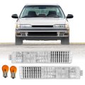 Usr 90-91 Accord Front Turn Signal Bumper Lamps Left Right Pair For 1990-1991 Honda 2 Door Coupe And 4 Sedan All Models Trims 