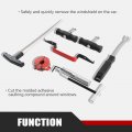 7 Piece Windshield Removal Tool Kit Automotive Glass Remover Hand Tools For Classic Vintage Gm Ford Chrysler Honda And Most
