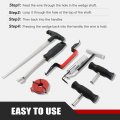 7 Piece Windshield Removal Tool Kit Automotive Glass Remover Hand Tools For Classic Vintage Gm Ford Chrysler Honda And Most