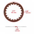 Caltric 4x Clutch Plate Compatible With Yamaha Big Wheel 200 Bw200 1985 1986 1987 1988