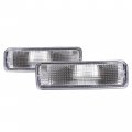 Hecasa 2pcs Turn Signal Light For 1992-1995 Toyota Pick-up Truck 2 Wheel Drive Models Only Lamps Assembly Clear Lens Pair 