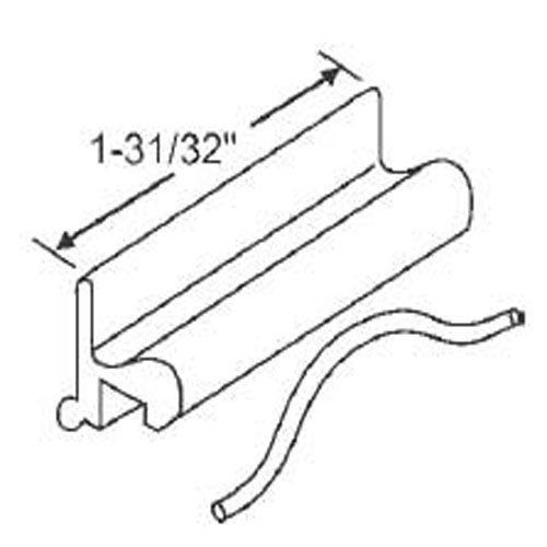 Stb Sliding Window Latch And Pull Plastic With Spring White 1 31 32 In