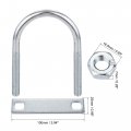 Uxcell Round U-bolt 1 Set 2 56 65mm Inner Width 110mm Length Steel M10 With Nut Plate