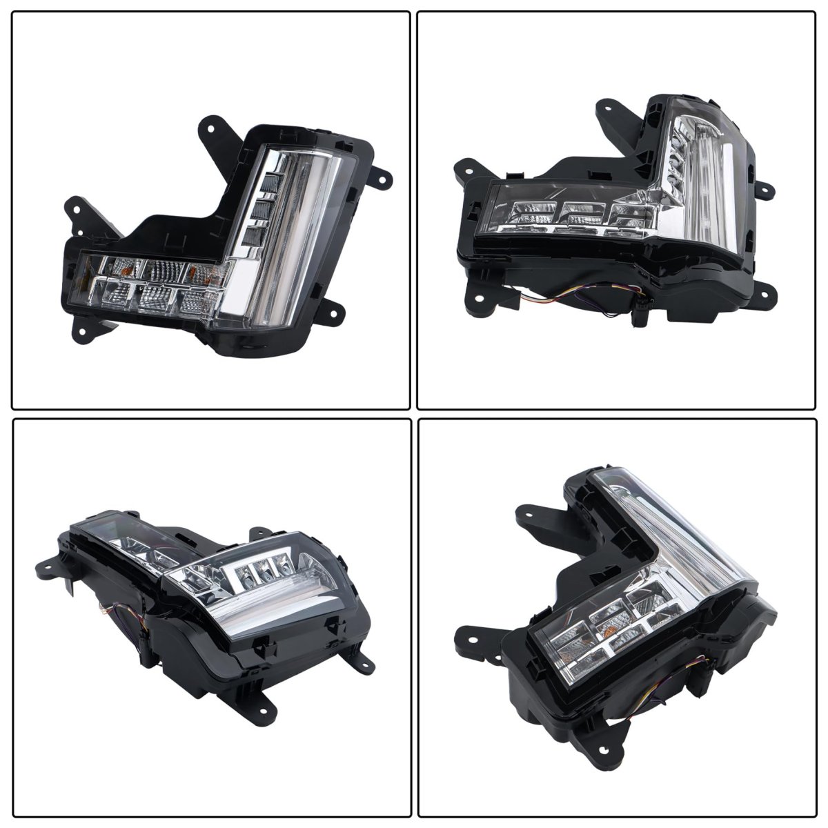 Left Driver Side Fog Lights Clear Lens Replacement For Escalade 2015-2020 Driving Lamps 84575577 Gm2530139 W Crash Imminent