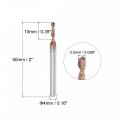 Uxcell Twist Drill Bit 2 5mm Diameter 4mm Shank Titanium Coated Tungsten Carbide Short Length Straight For Stainless Steel
