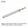 Uxcell Twist Drill Bit 2 5mm Diameter 4mm Shank Titanium Coated Tungsten Carbide Short Length Straight For Stainless Steel