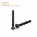 Uxcell 10-24x1-1 2 Flat Head Socket Cap Screws 10 9 Grade Carbon Steel Hex Countersunk Screw Bolts Machine Fasteners Fully