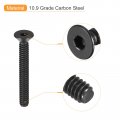 Uxcell 10-24x1-1 2 Flat Head Socket Cap Screws 10 9 Grade Carbon Steel Hex Countersunk Screw Bolts Machine Fasteners Fully