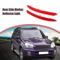 X Autohaux 1 Pair Exterior Rear Bumper Side Marker Reflector Red For Skoda Octavia Mk2 2009-2013 Left Right 1z0945105 1z0945106