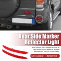 X Autohaux 1 Pair Exterior Rear Bumper Side Marker Reflector Red For Skoda Octavia Mk2 2009-2013 Left Right 1z0945105 1z0945106