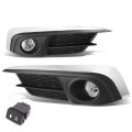 Auto Dynasty Front Bumper Driving Fog Light Lamps With Bezel And Switch Compatible Honda Civic 06 Clear Lens