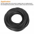 Uxcell Foam Rubber Weather Seal Strip 3mm 0 12 Diameter X 15 Meters 49 21ft Long Round Epdm Solid For Reduce Noise Shock