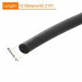 Uxcell Foam Rubber Weather Seal Strip 3mm 0 12 Diameter X 15 Meters 49 21ft Long Round Epdm Solid For Reduce Noise Shock