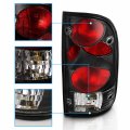 Amerilite Black Replacement Tail Lights For 95-00 Toyota Tacoma Pickup Truck- Passenger And Driver Side Bulb Harness Included