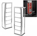 Tail Brake Light Lamp Bezels Covers Trim Molding Chrome For 2006-2010 Hummer H3 