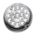 19 Led Dual Function Watermelon Turn Signal And Side Marker Lights With Stainless Steel Bezel For Kenworth Peterbilt 