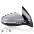 Vw1321141 Factory Style Passenger Right Side Mirror Manual Folding Power Adjust Heated Glass Memory Puddle Light Compatible