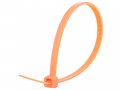 8 Inch Fluorescent Orange Standard Cable Tie 100 Pack 