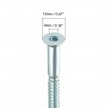 Uxcell Furniture Confirmat Screw 7x85mm Hex Socket Wood Screws Zinc Plated 20pcs
