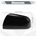 X Autohaux Car Rear View Left Driver Side Mirror Cover Cap Replacement Gloss Black For Vauxhall Zafira B Mk2 2009 2010 2011