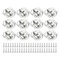 12 Pcs Hasp Clasp Latch Lock 29 X 27mm Decorative Retro Box Toggle Metal Buckle With Screws For Jewelry Suitcase Toolbox Wooden 
