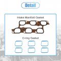 X Autohaux Cylinder Engine Intake Manifold Gasket Set Upper And Lower With Throttle Body 12691199 12673301 For Chevy Camaro