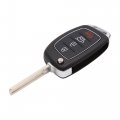 Uxcell Car Replacement Key Fob Shell Case For Hyundai Santa Fe Ix45 Ix35 I30 4 Button Black