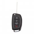 Uxcell Car Replacement Key Fob Shell Case For Hyundai Santa Fe Ix45 Ix35 I30 4 Button Black