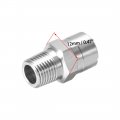Uxcell Flat Fan Spray Tip 1 8bspt Male Thread 304 Stainless Steel Nozzle 65 Degree 2mm Orifice Diameter 2 Pcs