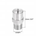 Uxcell Flat Fan Spray Tip 1 8bspt Male Thread 304 Stainless Steel Nozzle 65 Degree 2mm Orifice Diameter 2 Pcs