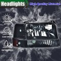G-plus Headlight Assembly Compatible With 92-96 Bronco Ford F150 F350 Compatible 97 9th Generation Old Body Style Only Halogen