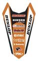 Rear Fender Graphic 17-32506 For Ktm Sx200 250 450 03 Sx 04-06 Exc Mxc 05-07 Black Modern Style 