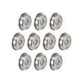 F625zz Flanged Ball Bearing 5x16x5mm Shielded Chrome Steel Flange Rip Bearings 10pcs 