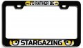 Ia D Rather Be Stargazing Geek Bl Steel License Plate Frame Raised Epoxy Style Tag Holder 