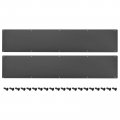 2pcs Door Kick Plate 6 X 30 Inches Aluminum For Exterior Front Or Back Avoid The From Kicking Black 
