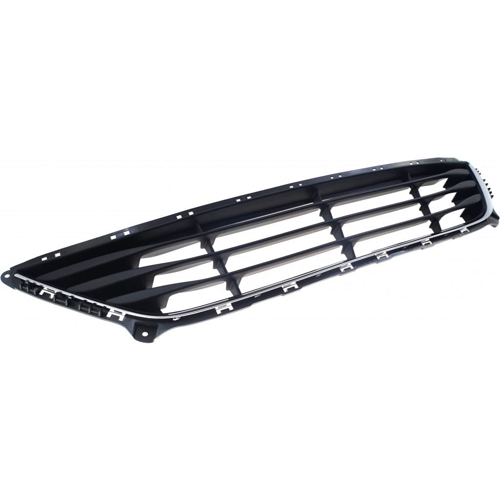 Front Bumper Lower Grille For Hyundai Elantra 2014 2015 2016 Textured Black Plastic With Chrome Insert Sedan Hy1036129