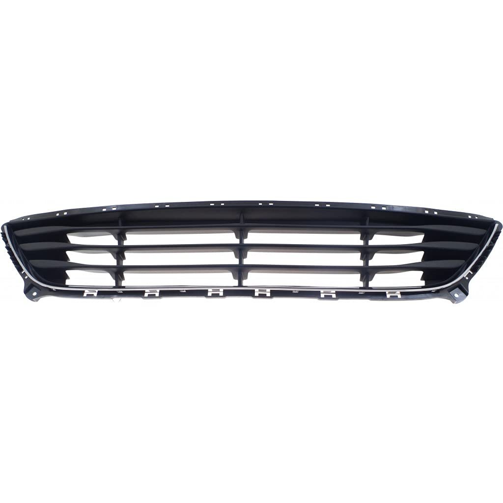 Front Bumper Lower Grille For Hyundai Elantra 2014 2015 2016 Textured Black Plastic With Chrome Insert Sedan Hy1036129
