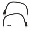 G-plus Fender Flare Wheel Compatible With 2012-2017 Volkswagen Tiguan Textured Plastic Black Front Left Driver Front Right