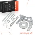 A-premium Polished Aluminum Alternator Bracket Kit Compatible With Chevy Small Block 283 305 307 327 350 400 Engines Long Water