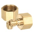 2pcs Pressure Washer Adapter 1 4 Male Quick Plug To M22 Female Connect Fittings Brass Swivel For Power Washers Hose 
