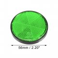 X Autohaux 8 Pcs Round Stick-on Safety Spoke Reflective Self Adhesive Reflector For Gate Posts Cars Trailer Motorcycle Trucks