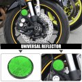 X Autohaux 8 Pcs Round Stick-on Safety Spoke Reflective Self Adhesive Reflector For Gate Posts Cars Trailer Motorcycle Trucks