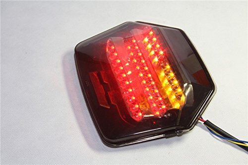 Led Tail Light Brake Turn Signals For Honda Cb1300 2003 And Cb400 V-tec To 2008 Smoke Lens Waterproof 12v