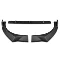 Auto Dynasty 3pcs Stp-style Car Front Bumper Lips Spoiler Wing Body Kit Compatible With Elantra 21-22 Matte Black