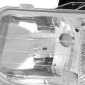 Compatible With Chevy Silverado Gmt800 4pc Pair Of Chrome Amber Corner Headlight Altezza Style Tail Light