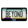 Ipick Image 3d Night Glow Luminescent Logo On Black Metal License Plate Frame For Ford Focus Rs