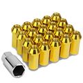 20-piece M12 X 25 Gold Lug Nuts 1 Deep Drive Extension