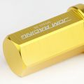 20-piece M12 X 25 Gold Lug Nuts 1 Deep Drive Extension 