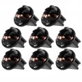 8 Pack Twist Sockets 17 37 70 Instrument Panel Cluster Plug Lamp Dash Light Bulb T10 1 2 Twist Lock 