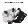 Right Rear Brake Calipers For Chinese Gy6 Scooter Moped Fits Jonway R5 R9 Benzhou Jmstar 125cc 150cc Aluminum Alloy With 45mm